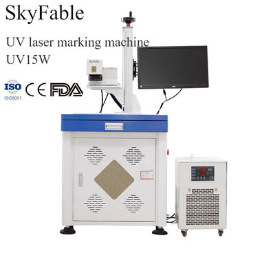 Bon prix Machine de marquage au laser UV de 15 W PCB écouteurs en plastique Machine de codage à gravure au laser cristallin en ligne