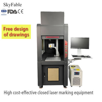 سعر جيد معدات علامة ليزر الألياف المغلقة عالية السرعة مع إمكانية تكرار 0.001mm الانترنت