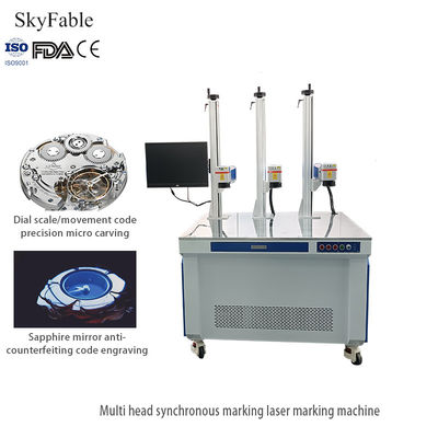 Goede prijs 1064nm Multi Axis Laser Marking Machine Synchrone Codering En Marking Machine online