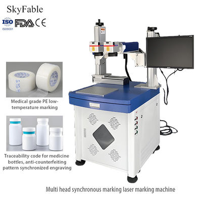 Bon prix Machine de marquage laser UV double 1064nm pour le code de traçabilité des bouteilles de médicaments contre la contrefaçon en ligne