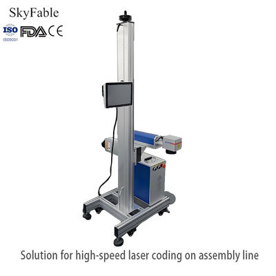 Bon prix Machine de marquage laser volant universel multi-industrie pour le codage numérique / logo / matrice en ligne