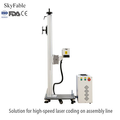 Harga yang bagus Flying Fiber Laser Marking Machine Tanggal Inkjet Printer Botol PE Kantong Plastik Kotak Kertas on line