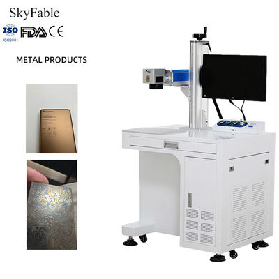 سعر جيد آلة وضع علامة ليزر MOPA ذات الطاقة القصوى الطول الموجي 1064nm تنسيقات الملفات المدعومة PLT الانترنت