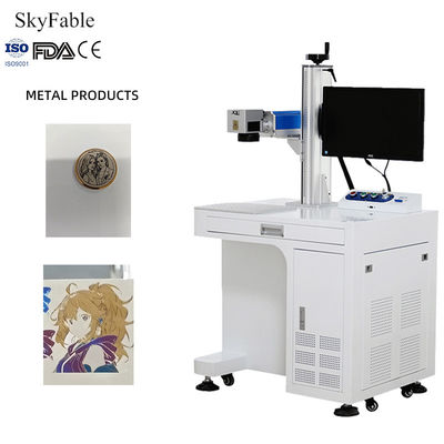 سعر جيد مساحة العلامة 110*110ملم معدات العلامة بالليزر المصنوعة من ألياف موبا طول الموجة 1064nm الانترنت