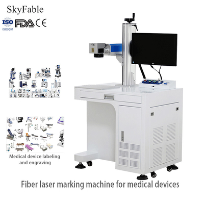 Máquina de marcação a laser de fibras de aço inoxidável de liga de titânio Máquina de gravação de precisão