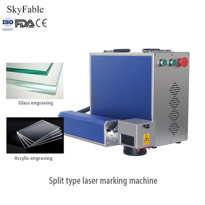Harga yang bagus 30W High Speed Split Fiber Laser Marking Machine Untuk Menghemat Ruang Logam on line