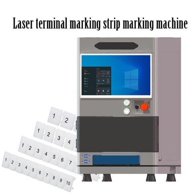 Bon prix Étiquette de marquage laser Machine de marquage de bornes Numéro de marquage Barre blanche Numéro de barre numérique Étiquette Numéro de câble Gravure en ligne