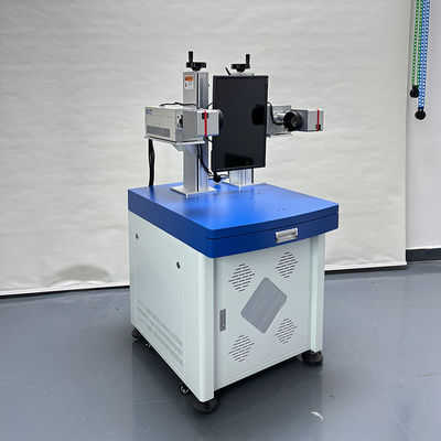 Bom preço Máquina de marcação a laser de dupla cabeça com laser de fibra 20W/30W/50W e área de marcação de 110mm x 110mm para precisão de 7000mm/s de alta velocidade on-line