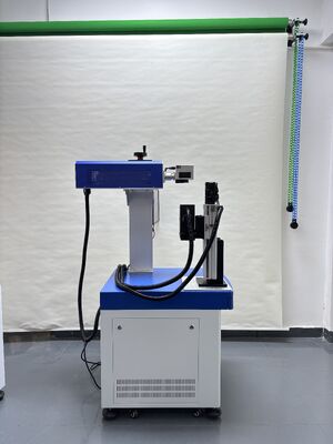 Good price Four-axis Five-sided Engraving Fiber Laser Marking Machine with 360° Rotation Workbench and ±0.01mm Precision online