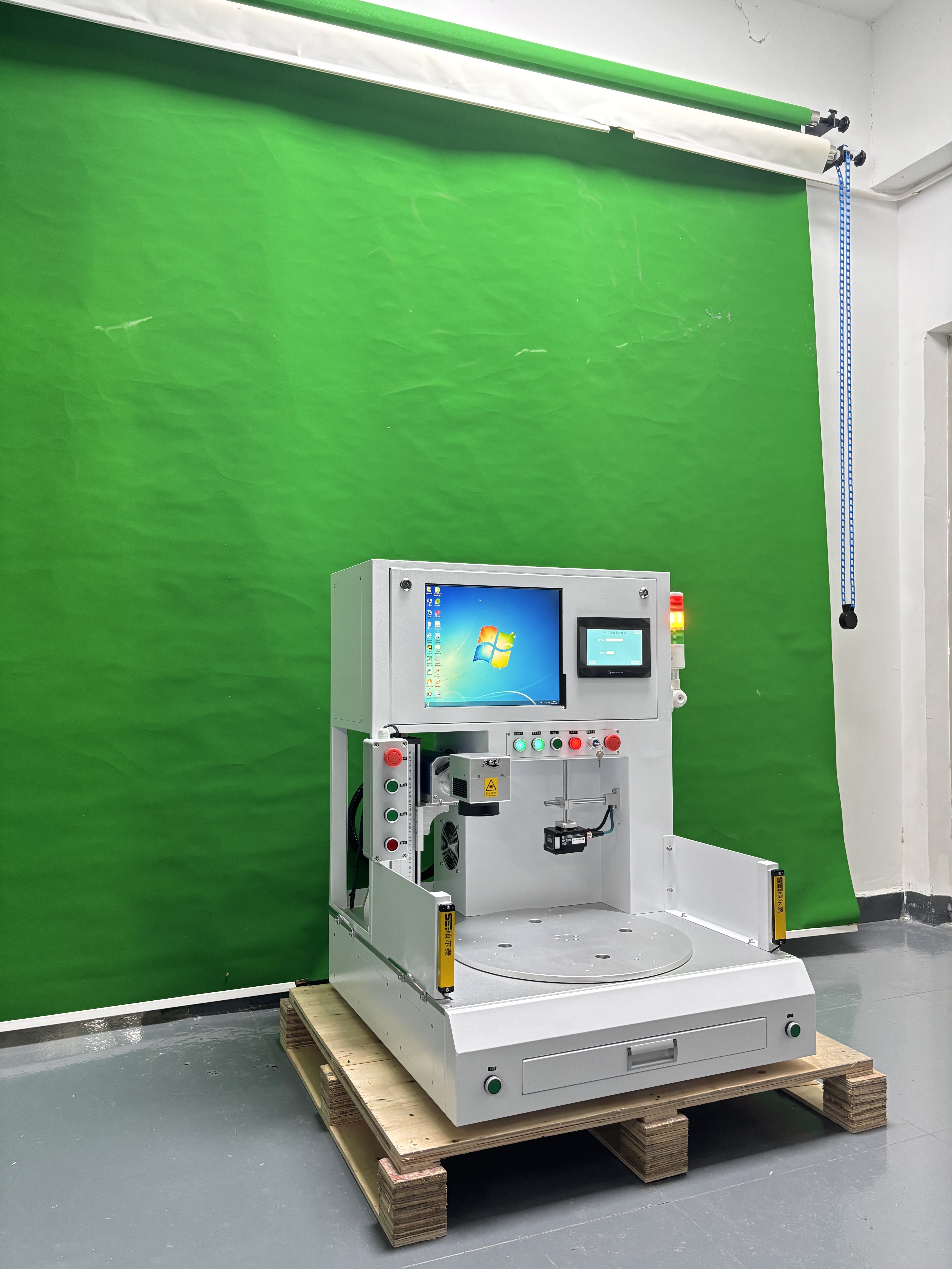 Four-station Fiber Laser Marking Machine with Automatic Rotary Coding ...