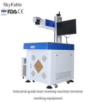 Bom preço Equipamento de marcação de terminais industriais 110V - 240V Máquina de codificação e marcação a laser on-line