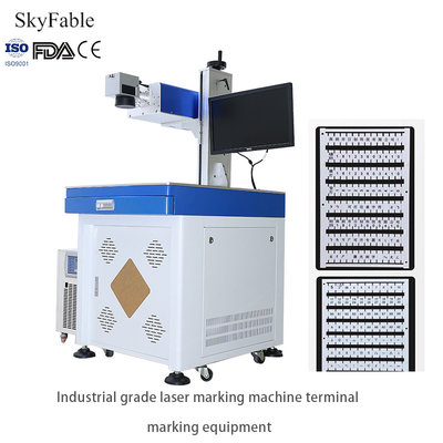 Bom preço Máquina de marcação de terminais compactos totalmente automática Equipamento elétrico de marcação a laser on-line