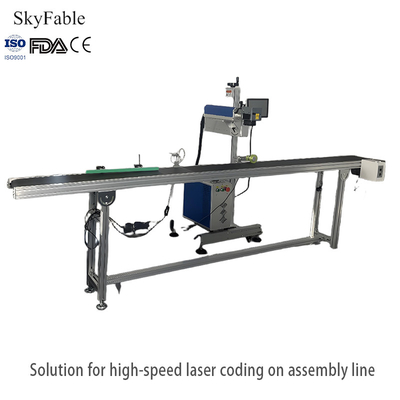 Giá tốt. Máy đánh dấu bay laser dược phẩm Chứng nhận GMP cho hộp thuốc / viên nang trực tuyến