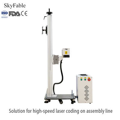 Bom preço Máquina de Marcação a Laser de Fibra Voadora Impressora a jato de tinta de data garrafa PE Saco de plástico Caixa de papel on-line