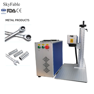 Buon prezzo Air Cooling Split Laser Marking Machine 7000mm/s Marcatore laser a fibra facile da usare in linea