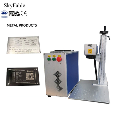 Bom preço Máquina de marcação a laser de divisão de 7000 mm/s personalizada para funcionamento de arrefecimento por ar / água on-line