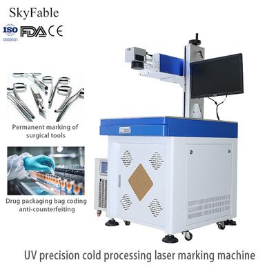 Buon prezzo Macchine di marcatura laser ad alta velocità UV industriali per apparecchiature mediche a chip elettronico in linea