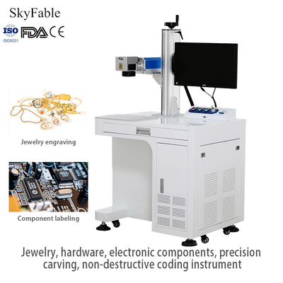 Giá tốt. Máy đánh dấu laser sợi không tiếp xúc Chất liệu mã hóa không phá hoại chính xác trực tuyến