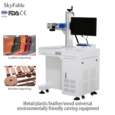 Giá tốt. Máy đánh dấu laser sợi tự động Thiết bị khắc gỗ bằng kim loại nhựa da trực tuyến