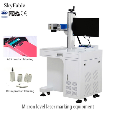 Macchina di incisione laser in fibra di precisione 30W per materiale di elettroplatazione con inchiostro in resina ABS