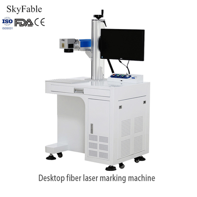 Macchina di marcatura laser a fibra di scrivania Automatizzata Macchina di incisione laser in vetro in metallo in plastica in ceramica