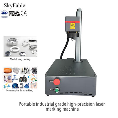 Buon prezzo Macchina di marcatura laser portatile ad alta precisione per l'industria Piccola messa a fuoco automatica e luce rossa in linea