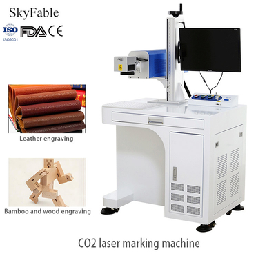 1064nm Carbon Dioxide Laser Marking Machine For Wood Leather Plastic Permanent Engraving