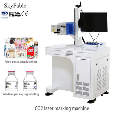 Food Packaging Dedicated Pharmaceutical Label Engraving Machine High Speed Laser Coding Equipment