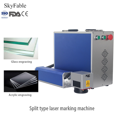 Buon prezzo 30W High Speed Split Fiber Laser Marking Machine per il risparmio di spazio in metallo in linea