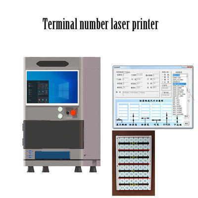 Buon prezzo Macchina di marcatura laser a striscia portatile per terminali di piccole dimensioni Macchina di marcatura laser a fibra ottica adatta a qualsiasi marca Numero di marcatura del terminale in linea