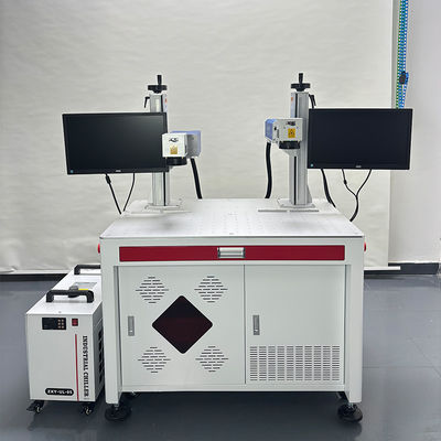 Good price Dual-head Laser Marking Machine with 1064nm Wavelength, 110mm x 110mm Marking Area, and ± 0.001mm Accuracy online