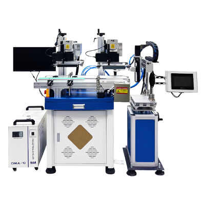 Dual-vision Laser Marking Machine, Fully Automatic Assembly Line, Online Marking For Hardware, Plastic, PCB, QR Code Engraving Machine