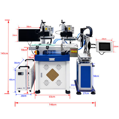 Fully Automatic Dual-CCD Visual Positioning Laser Marking Machine with No Need For Jigs for Metal and Plastic Marking